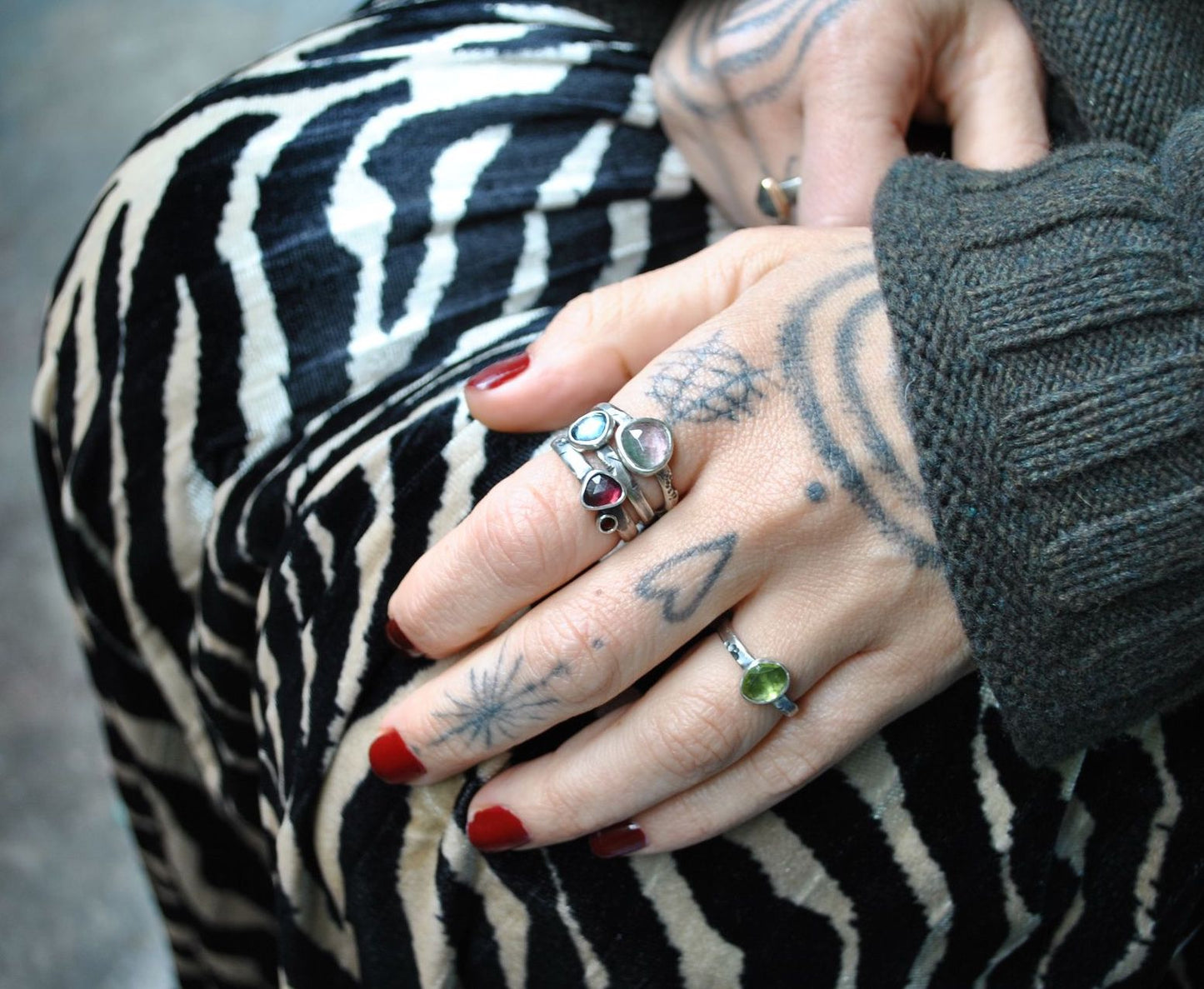 Derelict Ring with Garnet