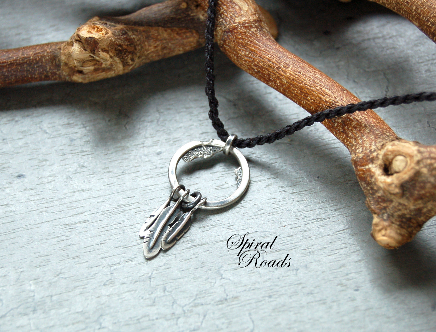 handmade dream catcher necklace for men sterling silver
