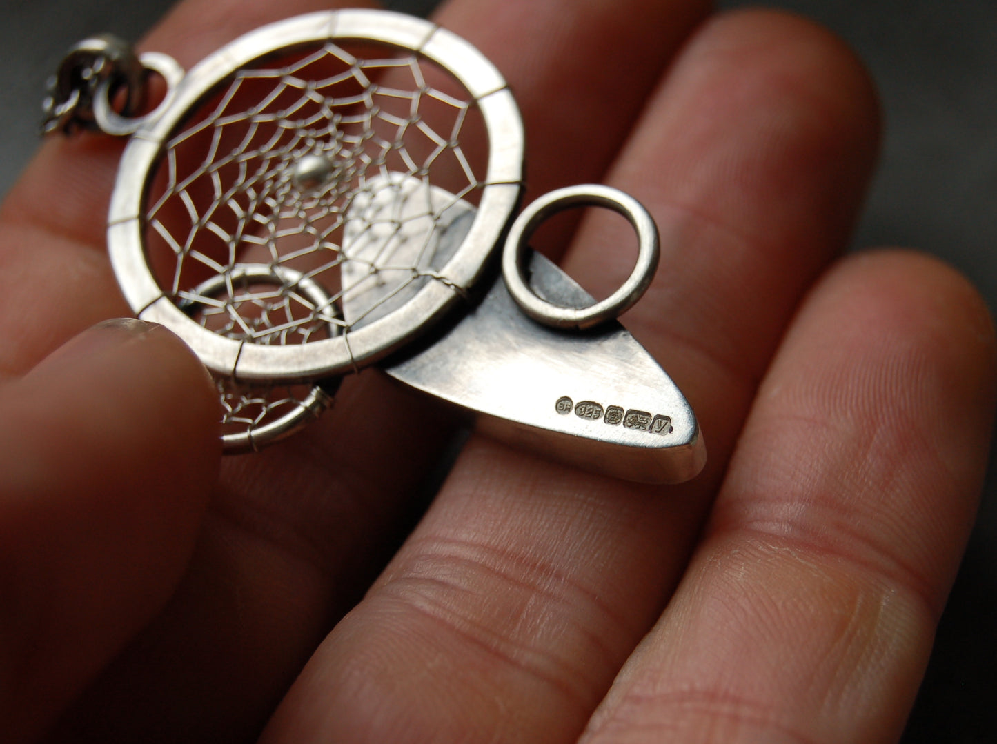 Agate Dreamcatcher Pendant