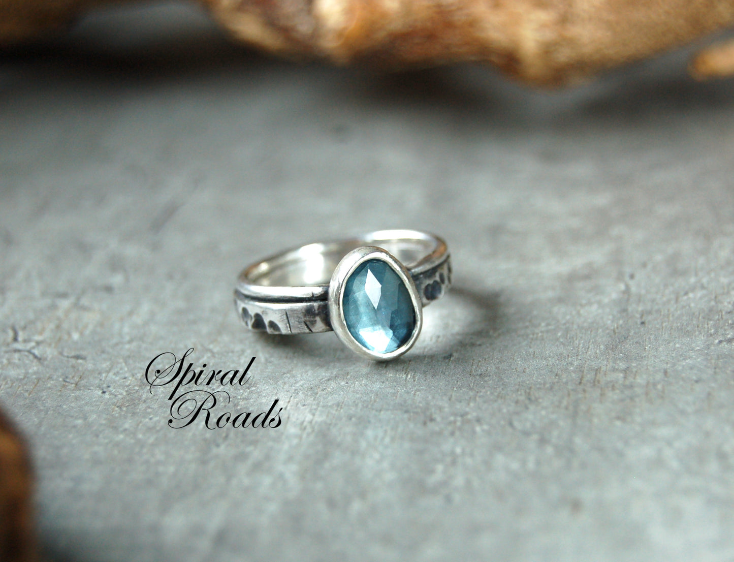 Silver Blue Topaz ring