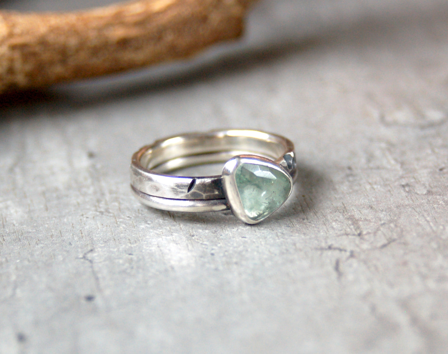 Silver Aquamarine Ring