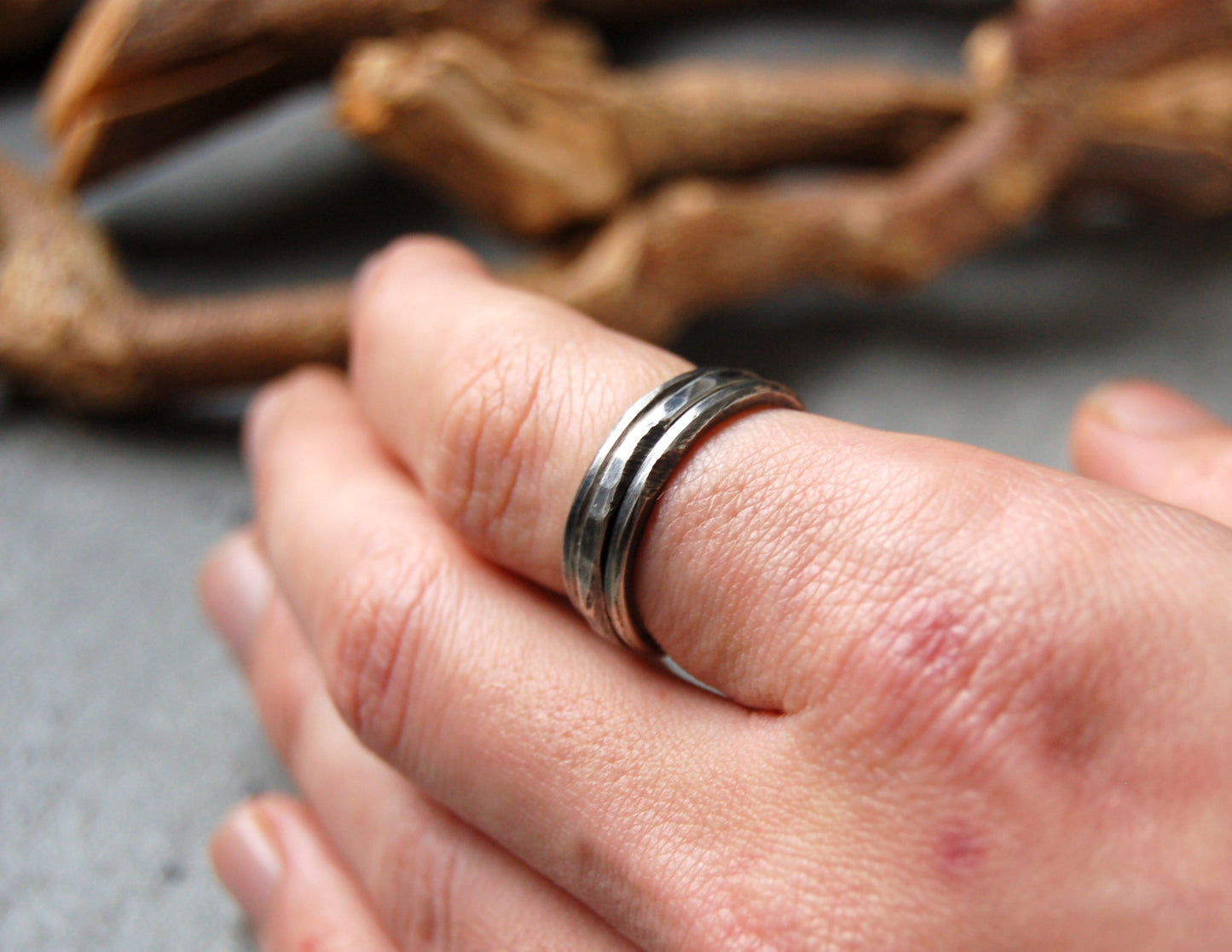 Silver stacking rings