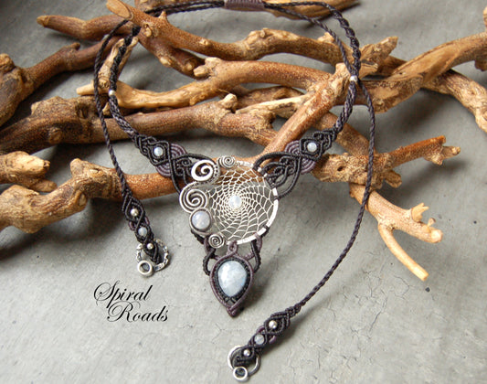 Dream Weaver Necklace with Moonstone