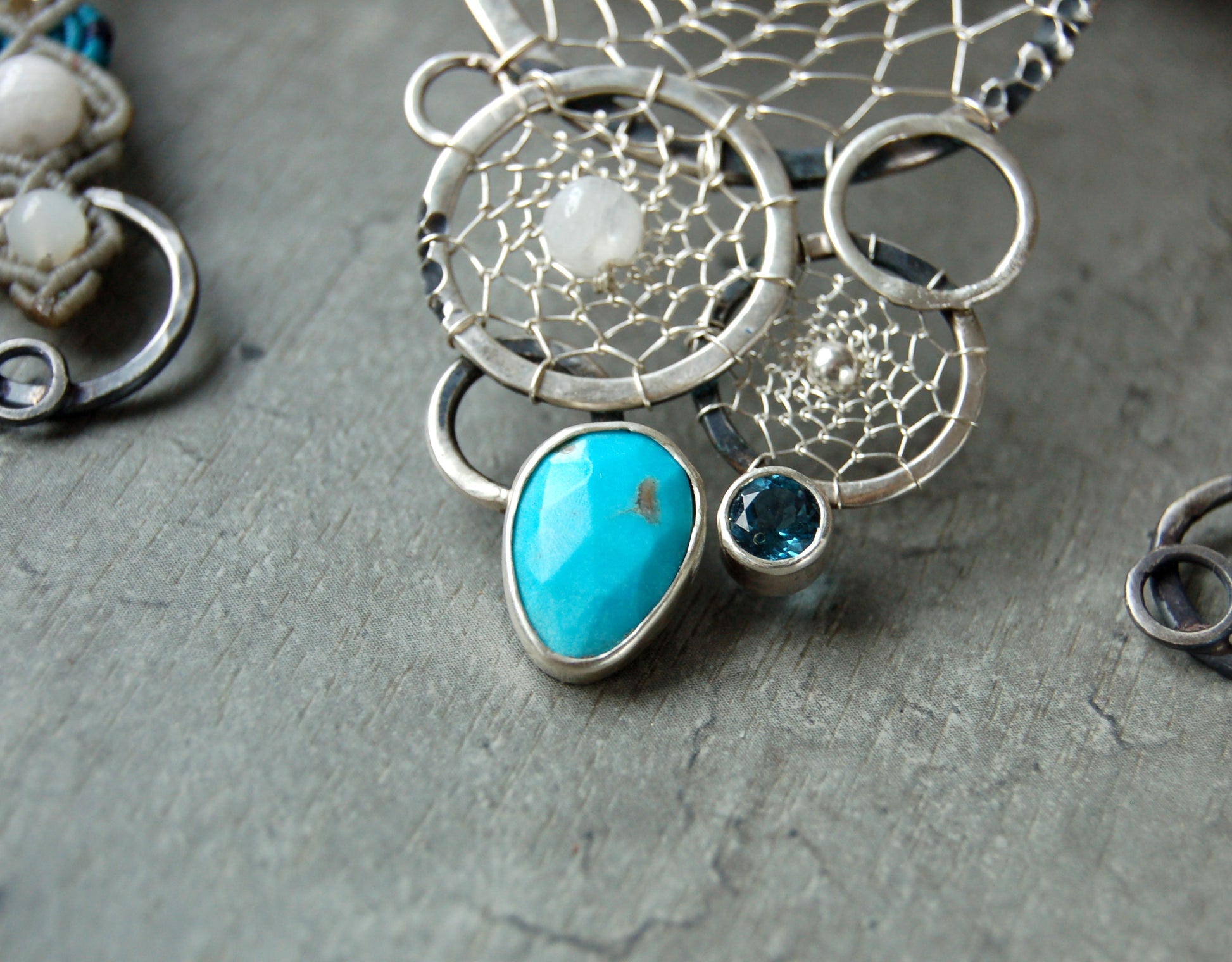 Silver Dreamcatcher Necklace