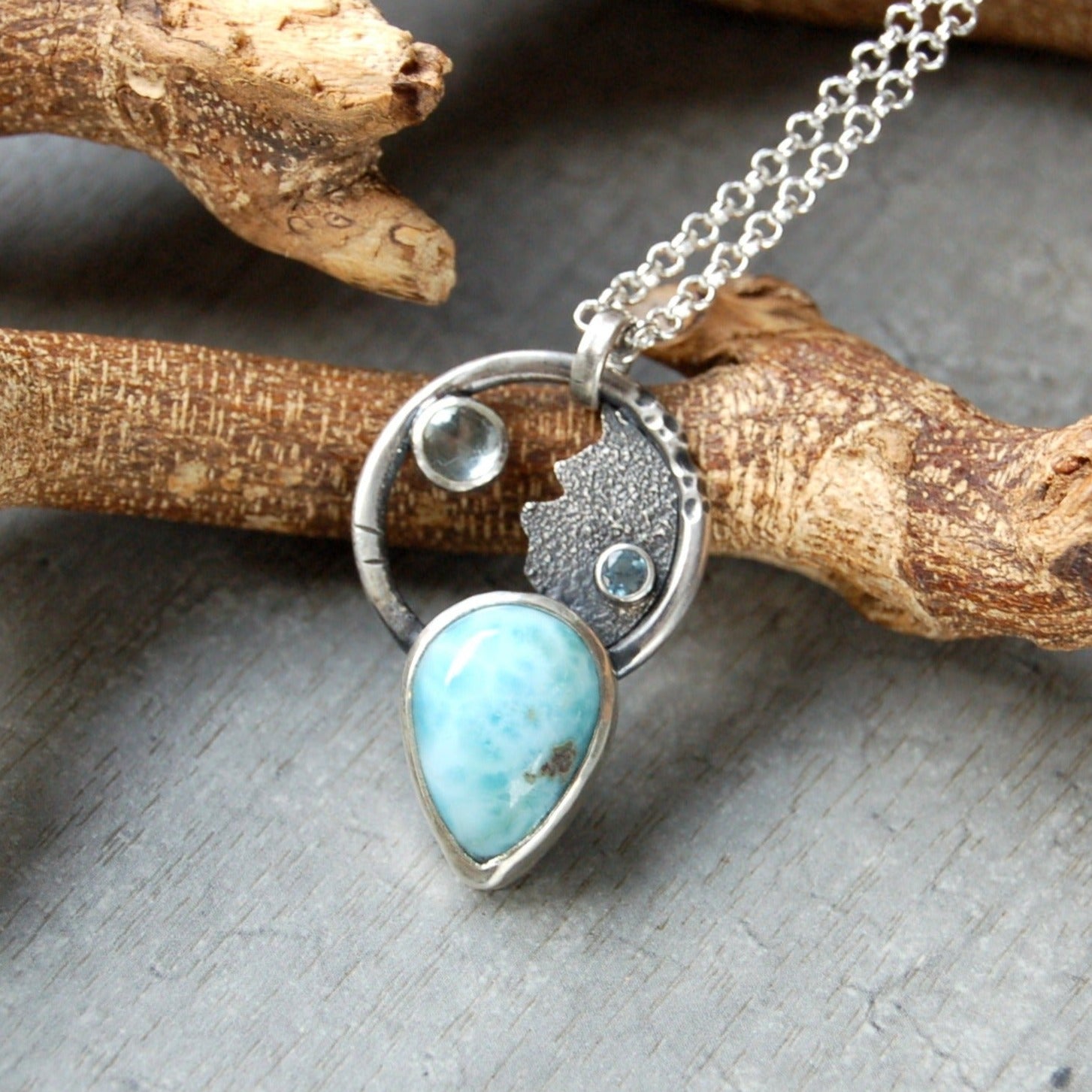 Larimar and Aquamarine Necklace