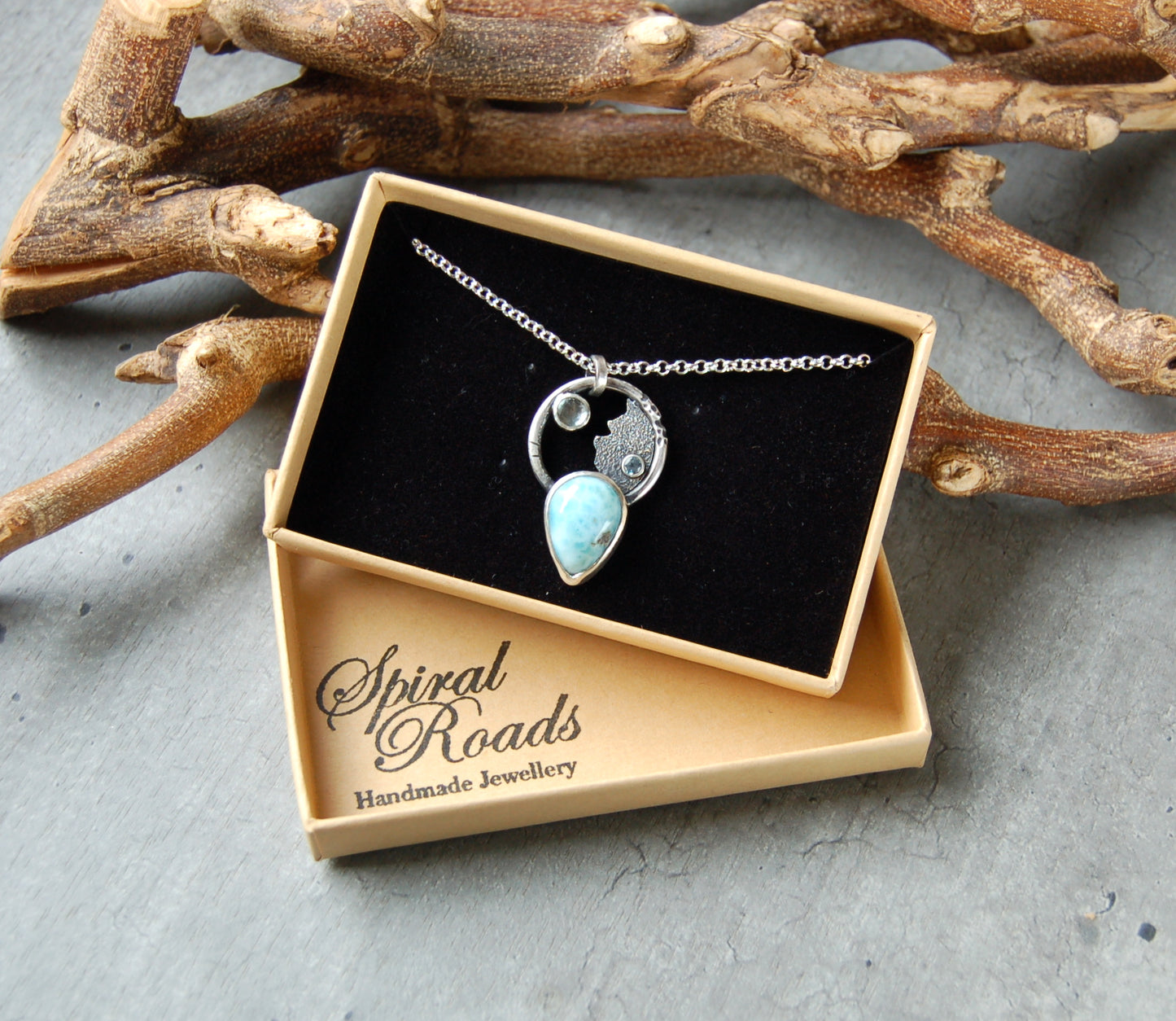 Larimar and Aquamarine Necklace